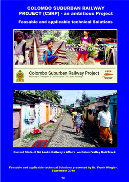 COLOMBO SUBURBAN RAILWAY PROJECT (CSRP) - an Ambitious Project