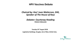 HPV Vaccines Debate