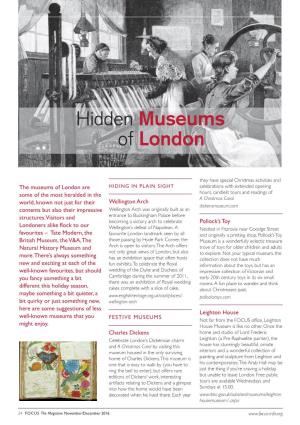 Hidden Museums of London