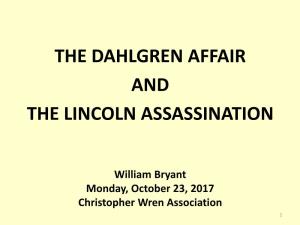 The Dahlgren Affair and the Lincoln Assassination