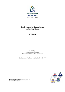 Environmental Compliance Monitoring Report 2005/06