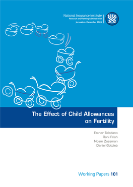 “The Effect of Child Allowances on Fertility” (In English)