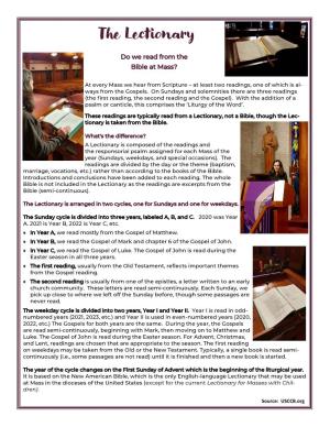 The Lectionary