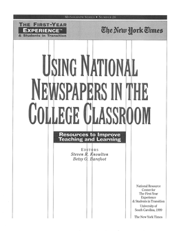 USING NATIONAL NEWSPAPERS in the COLLEGE CLASSROOM PREFACE 4 Betsy O