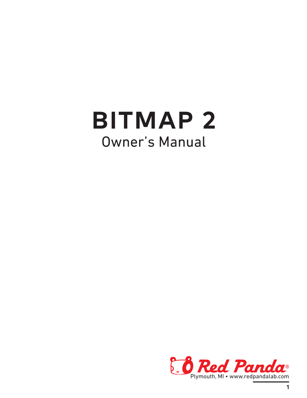 Bitmap 2 Owner's Manual