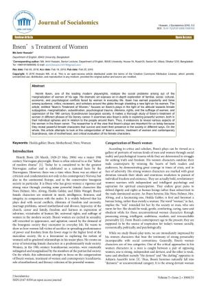 Ibsen's Treatment of Women