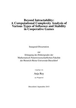 A Computational Complexity Analysis of Various Types of Influence And