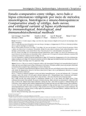 Comparative Study of Vitiligo, Halo Nevus, and Vitiligoid Variant of Lupus