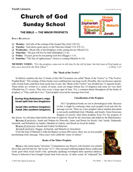 Church of God Sunday School