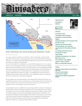 Juan Bautista De Anza National Historic Trail
