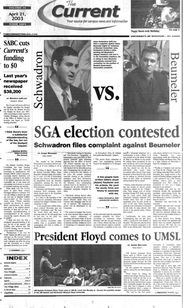 April 21, 2003 Your Source for 'Campus News and Information