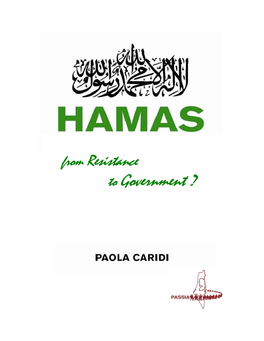 Hamas from Resistance to Government?