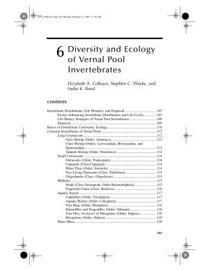 6 Diversity and Ecology of Vernal Pool Invertebrates