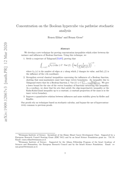 Concentration on the Boolean Hypercube Via Pathwise Stochastic Analysis