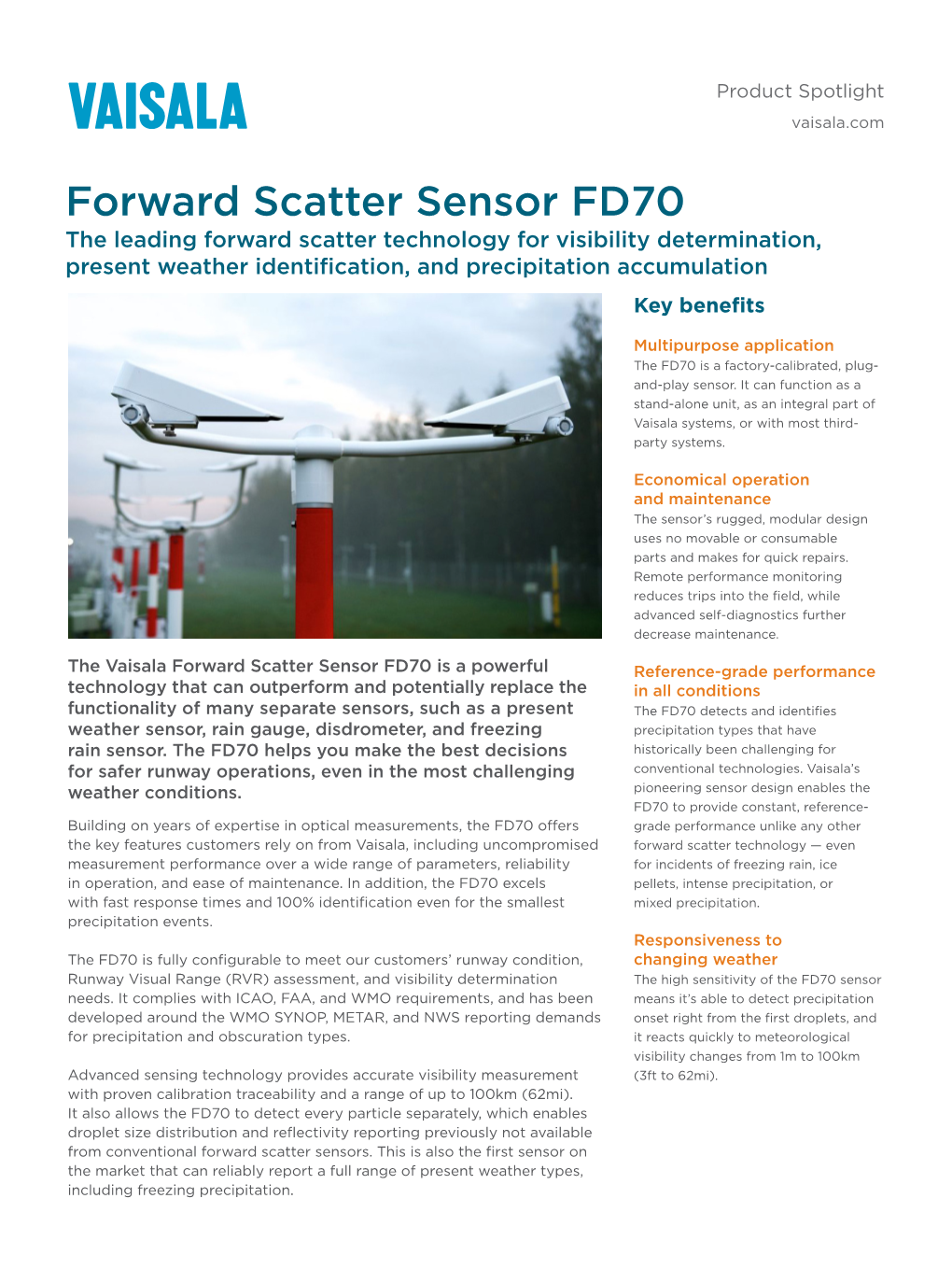 Forward Scatter Sensor FD70