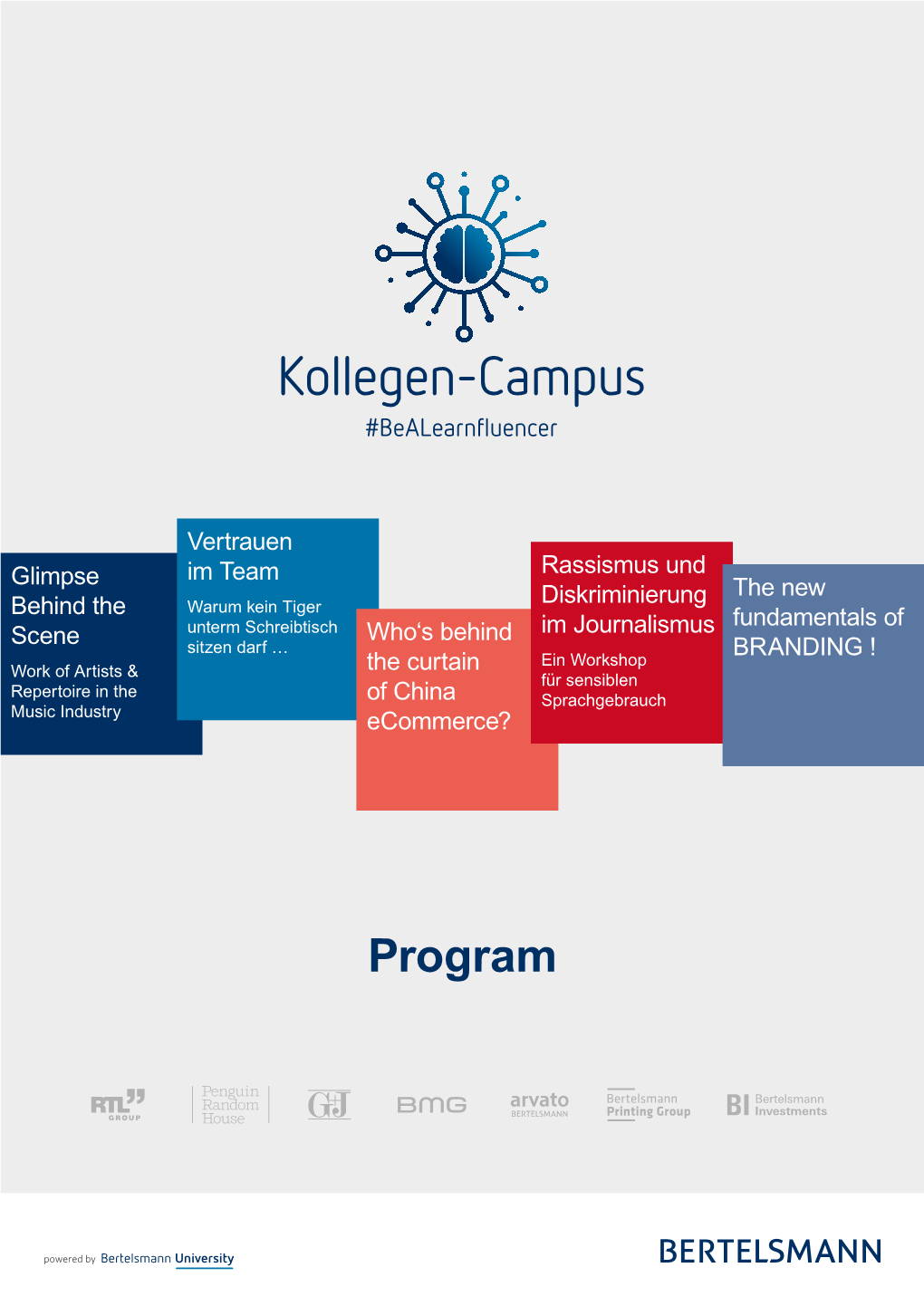 Kollegen Campus Timetable / Session Plan