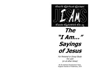 Devotional on the I Am Sayings of Jesus