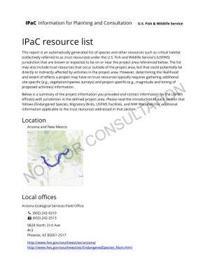 Ipac Resource List