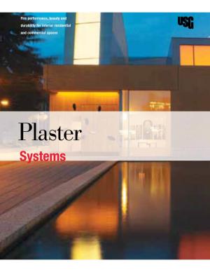 Plaster Systems Brochure