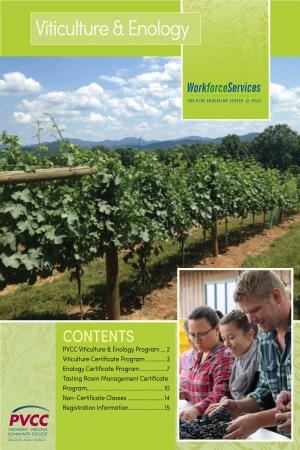 Download the PVCC Viticulture & Enology Brochure