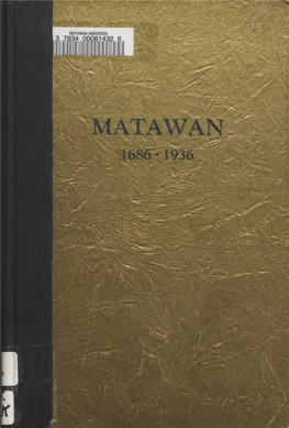 Matawan 1686-1936