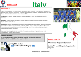 Week 7: Italy