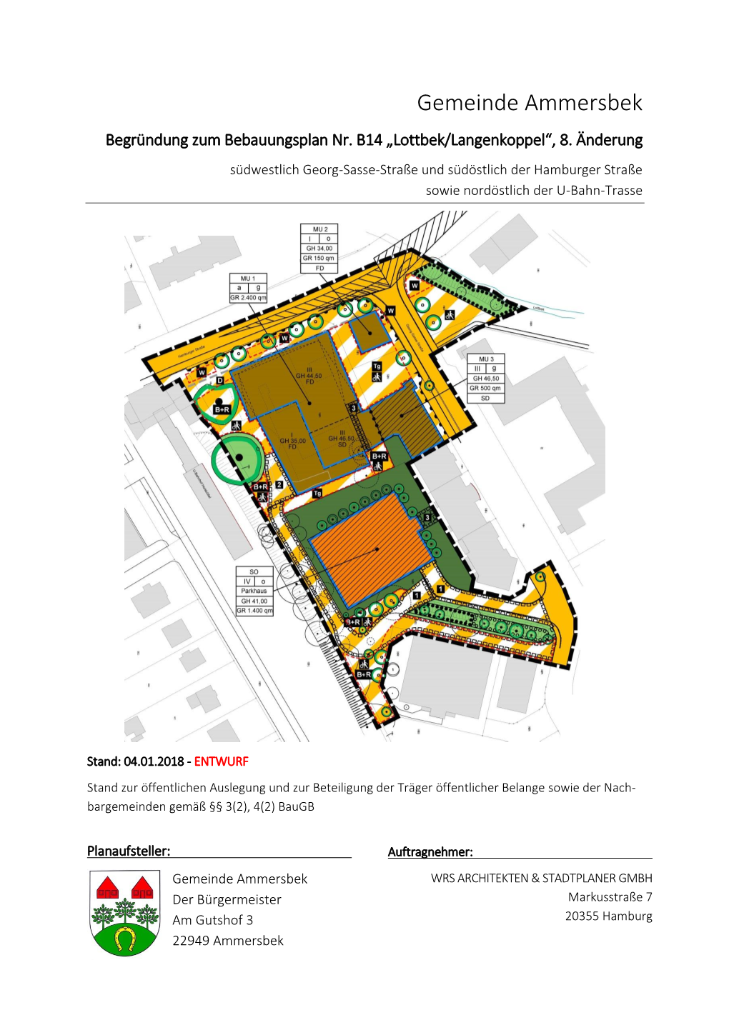 Gemeinde Ammersbek Begründung Zum Bebauungsplan Nr