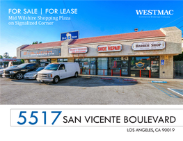 San Vicente Boulevard Los Angeles, Ca 90019 5517San Vicente Boulevard Los Angeles, Ca 90019
