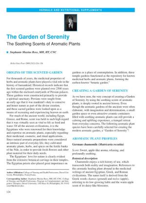 The Garden of Serenity the Soothing Scents of Aromatic Plants