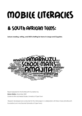 Mobile Literacies & South African Teens