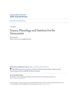 Science, Physiology, and Nutrition for the Nonscientist Judi S