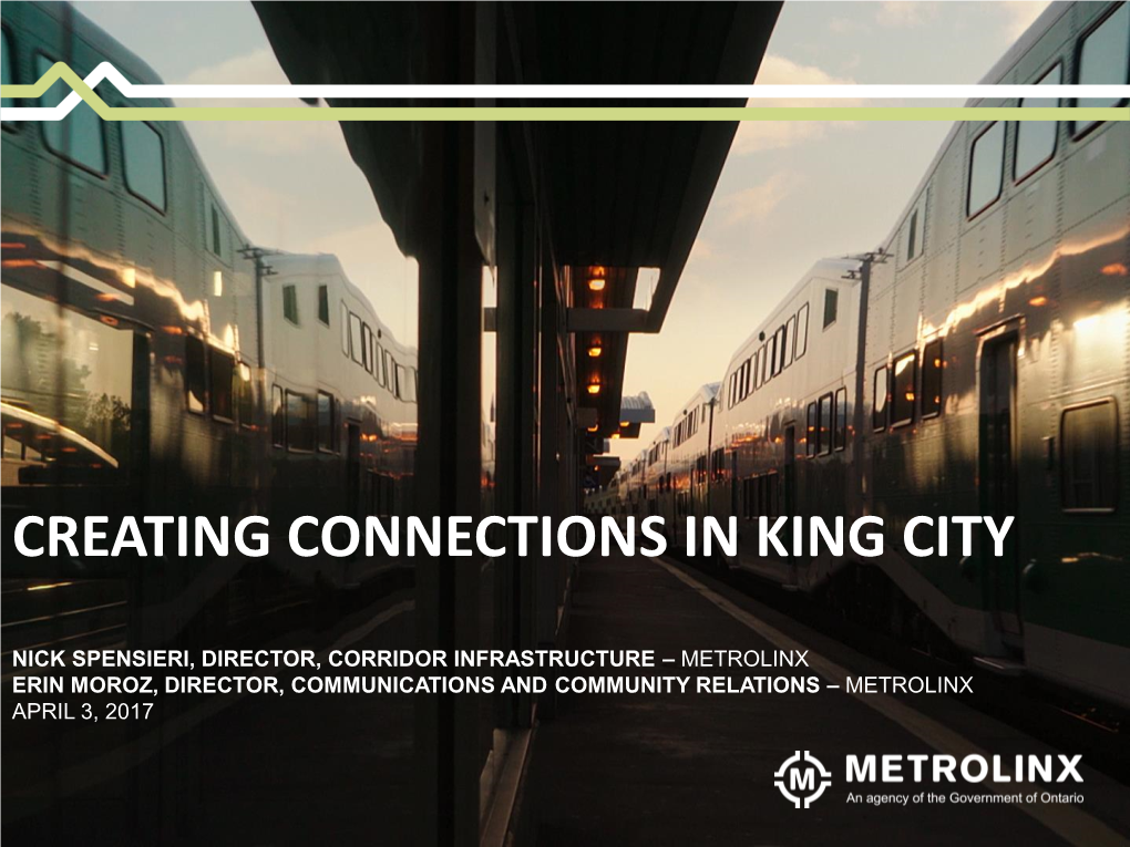 Creating Connections in King City