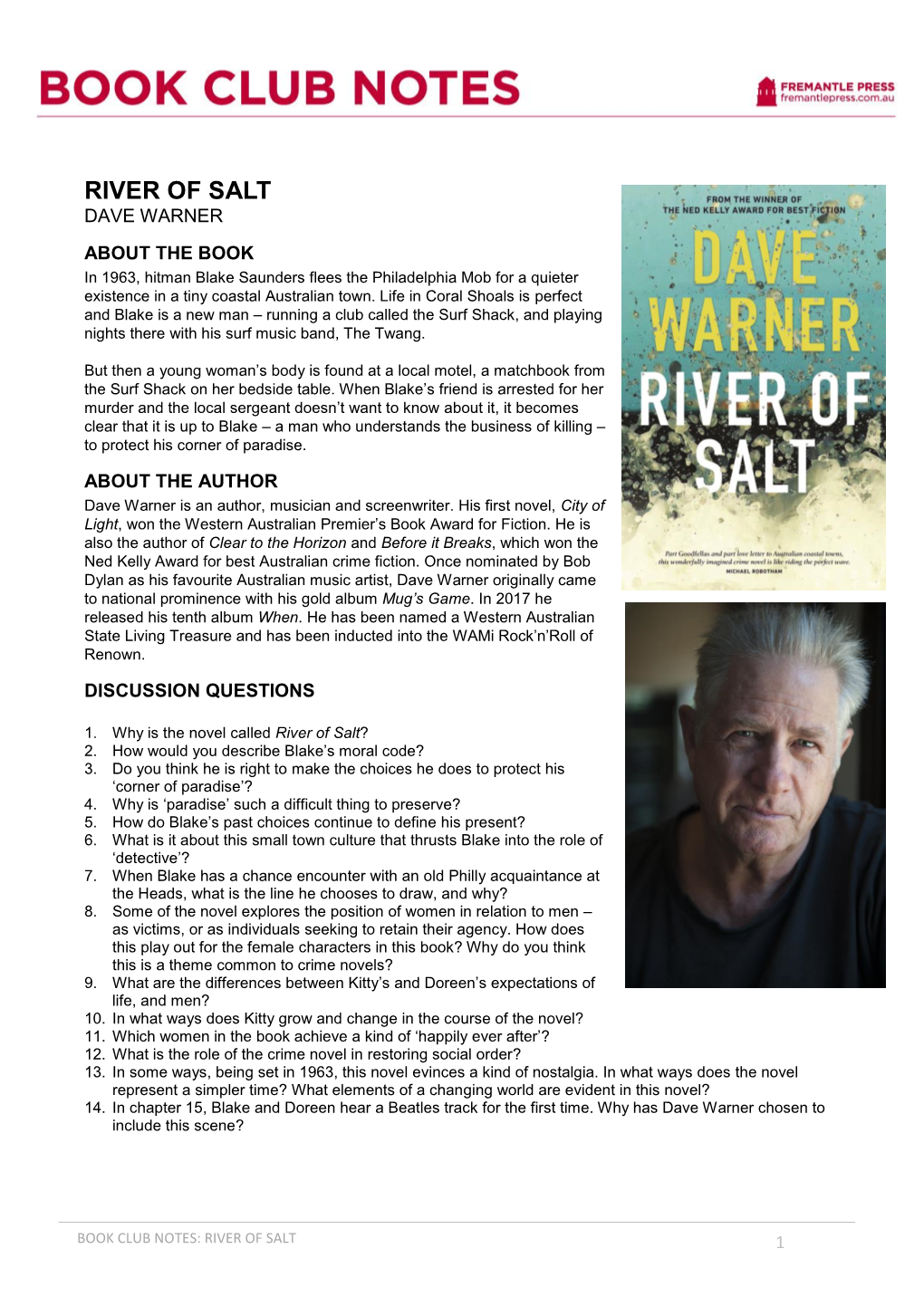 Book Club Notes: River of Salt 1