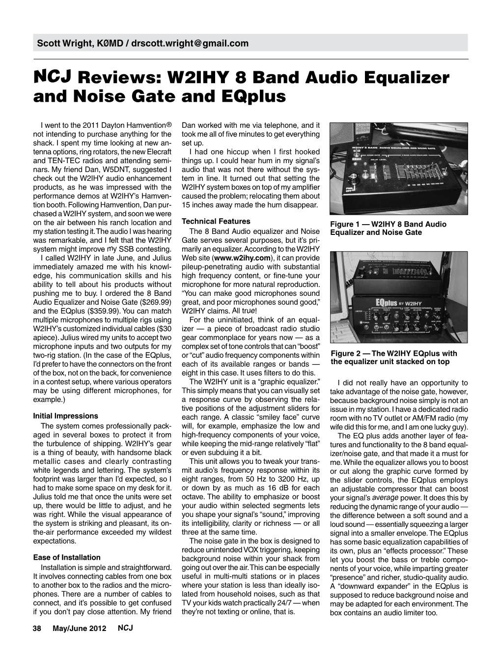 NCJ Reviews: W2IHY 8 Band Audio Equalizer and Noise Gate and Eqplus