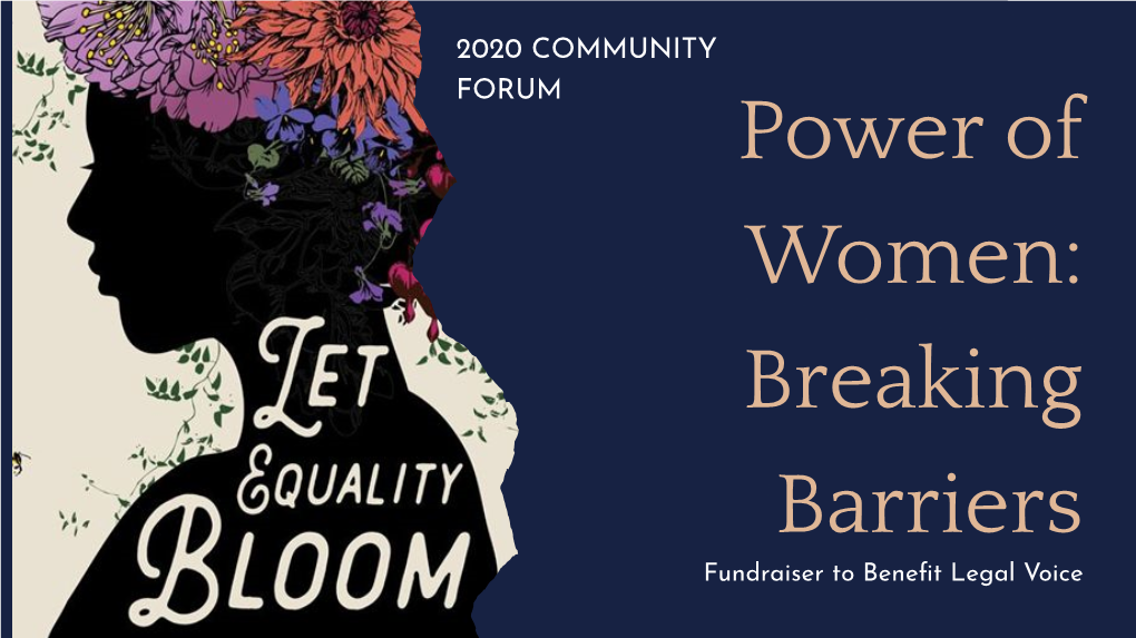 2020 Community Forum