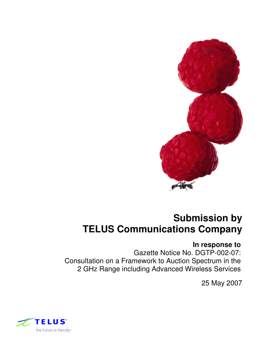 Submission by TELUS Communications Company