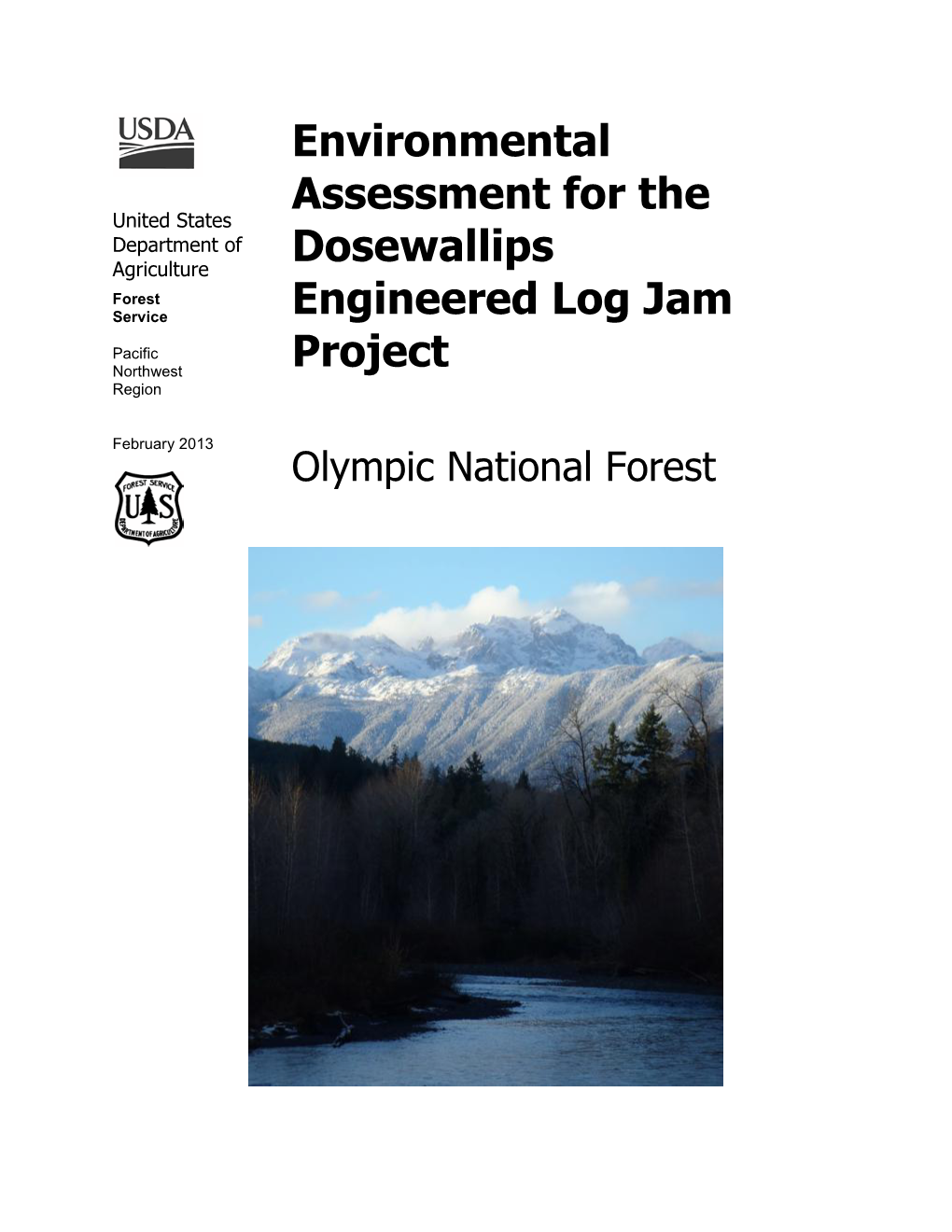Environmental Assessment for the Dosewallips Engineered Log Jam Project