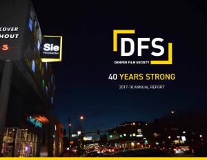 40 Years Strong 2017-18 Annual Report