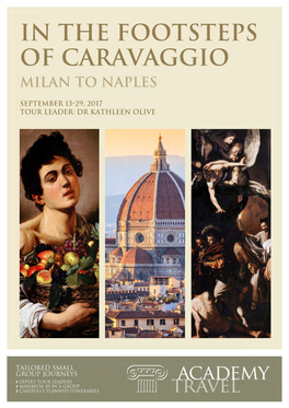 In the Footsteps of Caravaggio Milan to Naples
