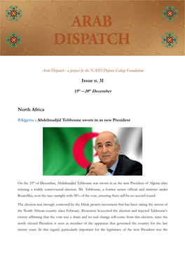 Arab Dispatch - a Project by the NATO Defense College Foundation