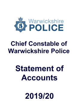 Warwickshire Police Statement of Accounts 2019/20