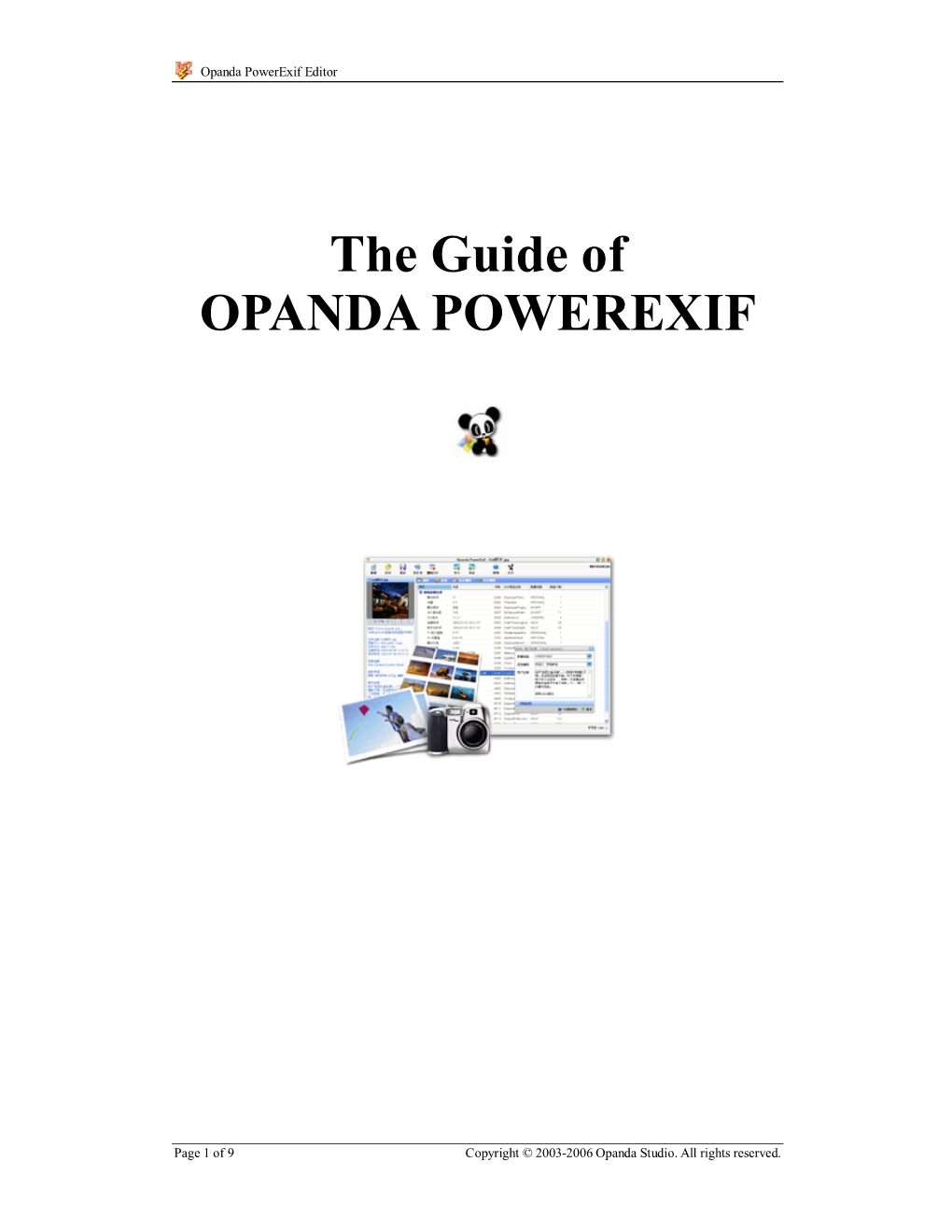 The Guide of OPANDA POWEREXIF