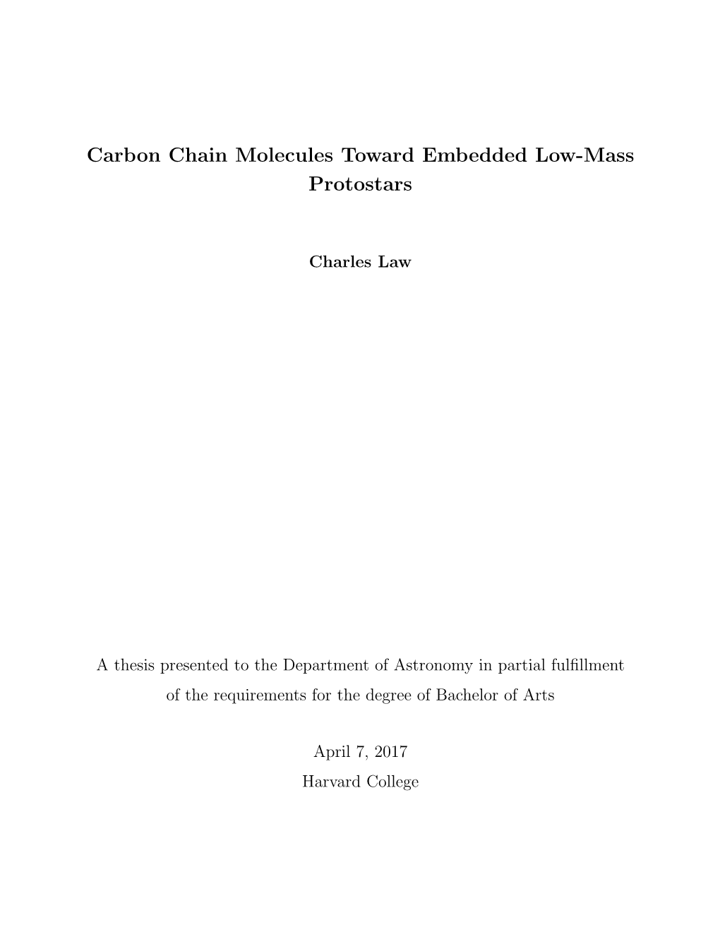 Carbon Chain Molecules Toward Embedded Low-Mass Protostars