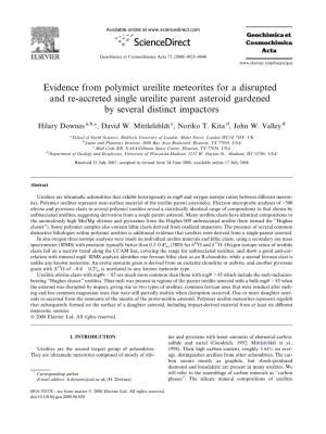 Evidence from Polymict Ureilite Meteorites for a Disrupted and Re-Accreted Single Ureilite Parent Asteroid Gardened by Several Distinct Impactors
