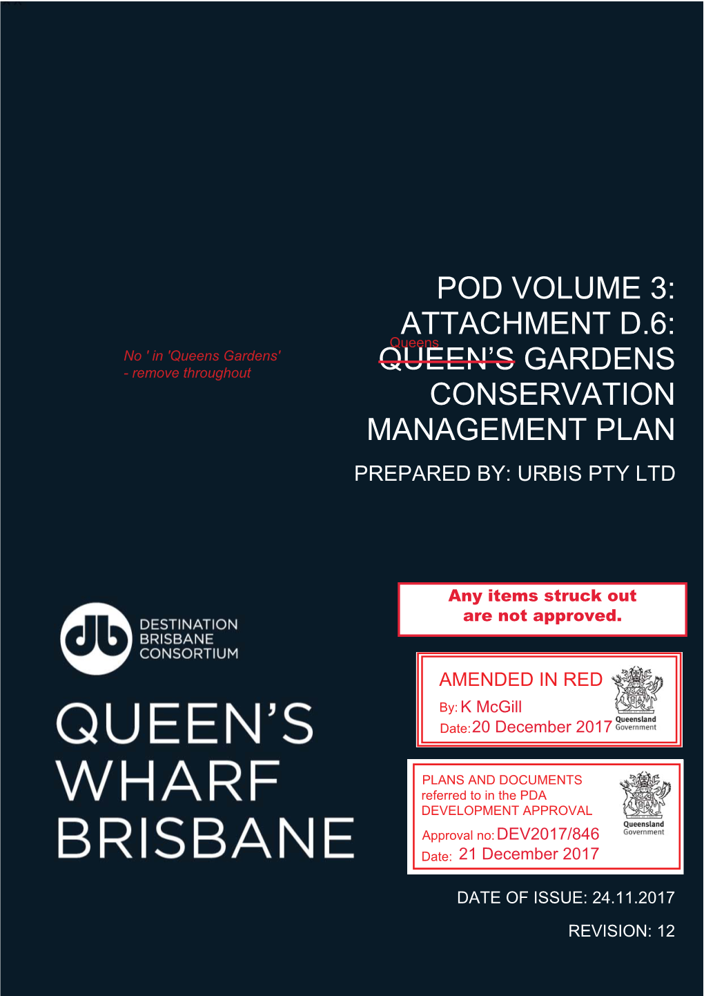 Attachment D.6: Queen's Gardens Conservation Management Plan