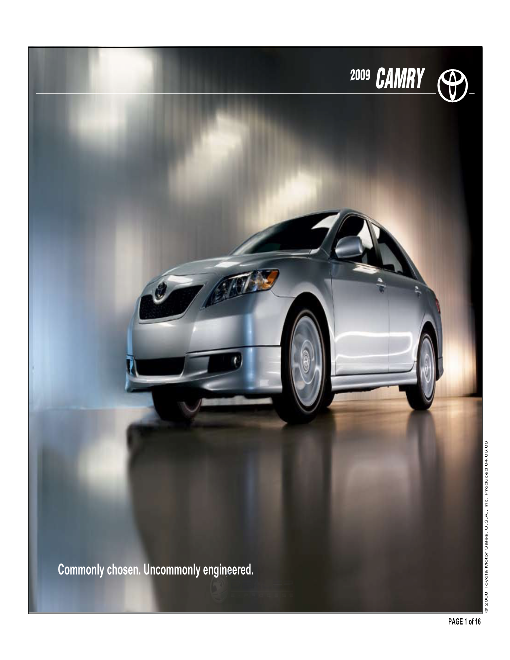 2009 Camry Ebrochure