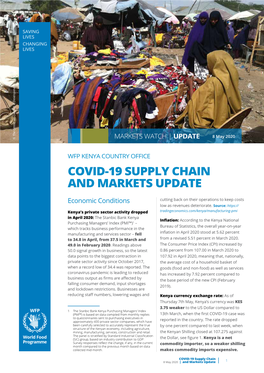 Covid-19 Supply Chain and Markets Update