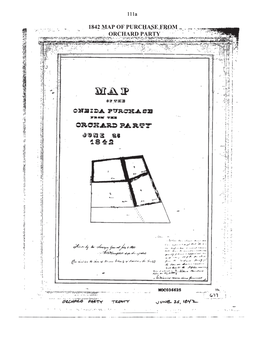 1842 Map of Purchase from Orchard Party