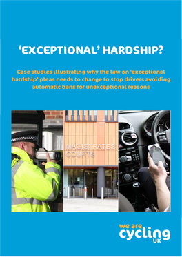 'Exceptional' HARDSHIP?