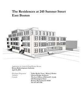 The Residences at 245 Sumner Street East Boston